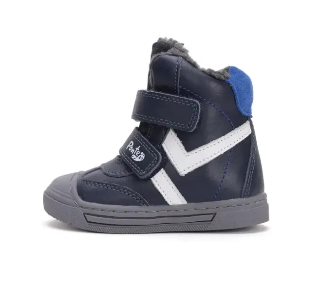 Ponte20 fiú szupinált, téli bélelt bokacipő, royal blue