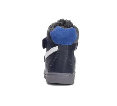 Ponte20 fiú szupinált, téli bélelt bokacipő, royal blue, hátulnézet