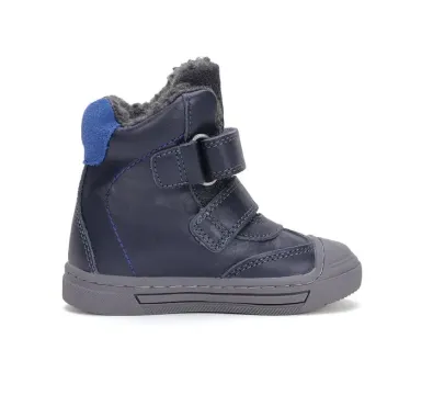 Ponte20 fiú szupinált, téli bélelt bokacipő, royal blue, belső oldalnézet