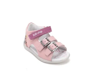 G075-61362RoseGold07_720x D.D.Step kislány bőrszandál, rózsaszín, koala mintás, jobb