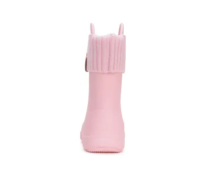 I106-42545 Baby Pink 02 D.D.Step gumicsizma, kivehető zokni, baby pink, hátulnézet