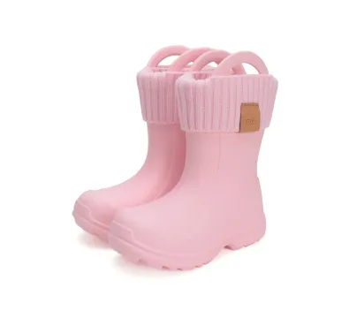 I106-42545 Baby Pink000 D.D.Step gumicsizma, kivehető zokni, baby pink, pár