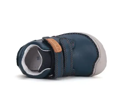 S073-51761ARoyalBlue04_720x D.D.Step kisfiú barefoot átmeneti bőrcipő, royal blue, felülnézet